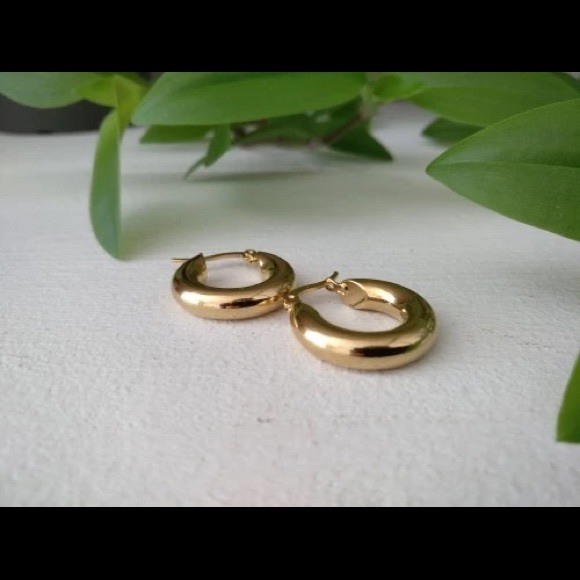 Chunky Hoop Earring - Picture 7 of 9